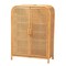 Bali & Pari Curacao Modern Bohemian Light Honey Rattan 2-Door Storage Cabinet 243-13569-ZORO - alternate 1